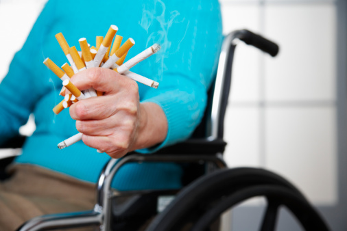 Rheumatoid arthritis due to smoking
