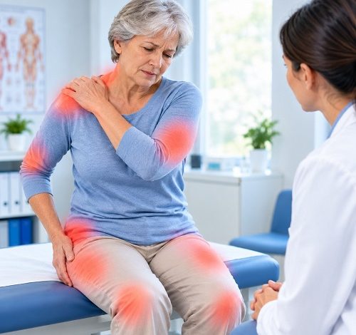 Polymyalgia Rheumatica relapse symptoms and triggers affecting the shoulders and hips