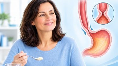 Patient recovering after achalasia treatment while following a soft-food diet