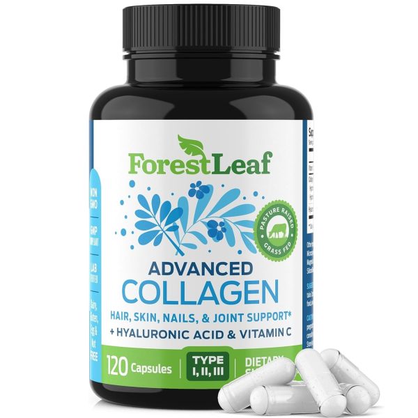 ForestLeaf Multi Collagen Pills with Hyaluronic Acid