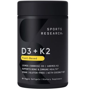 Sports Research Vitamin D3 + K2