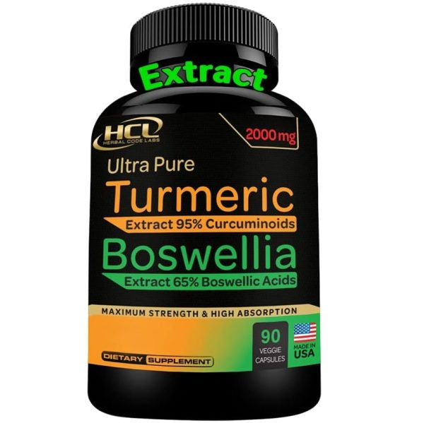 HCL HERBAL CODE LABS Turmeric Boswellia Extract Supplement