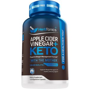 Herbtonics Apple Cider Vinegar Capsules Plus Keto BHB