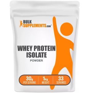 Bulksupplements Whey Protein Isolate Powder - 30 grams Per Serving